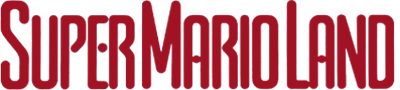 Super Mario Land logo for GameBoy